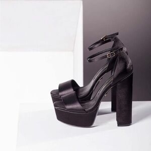 Elegant Black Platform Heels